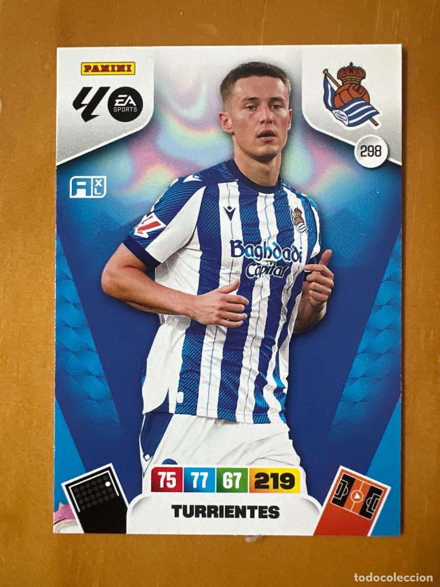 Cromos de F&uacute;tbol: 298 Be&ntilde;at Turrientes, Real Sociedad, Panini Adrenalyn XL La Liga 2025 2026 25 26