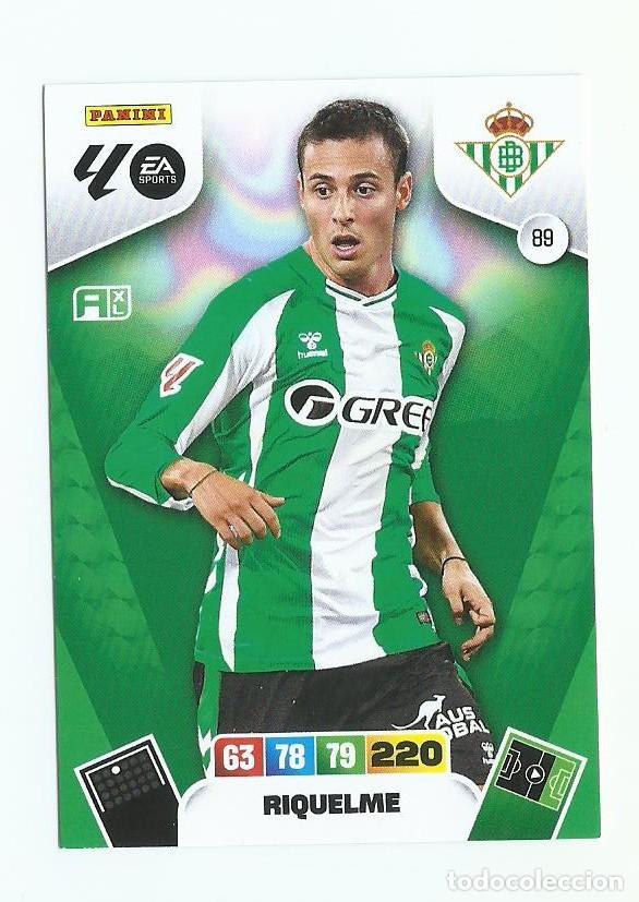 Cromos de F&uacute;tbol: ADRENALYN 2025/2026 89 RIQUELME BETIS NUEVO PERFECTO