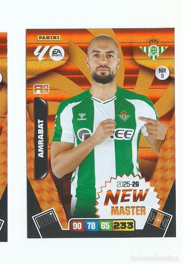 Cromos de F&uacute;tbol: ADRENALYN 2025/2026 NM 9 AMRABAT BETIS NUEVO PERFECTO