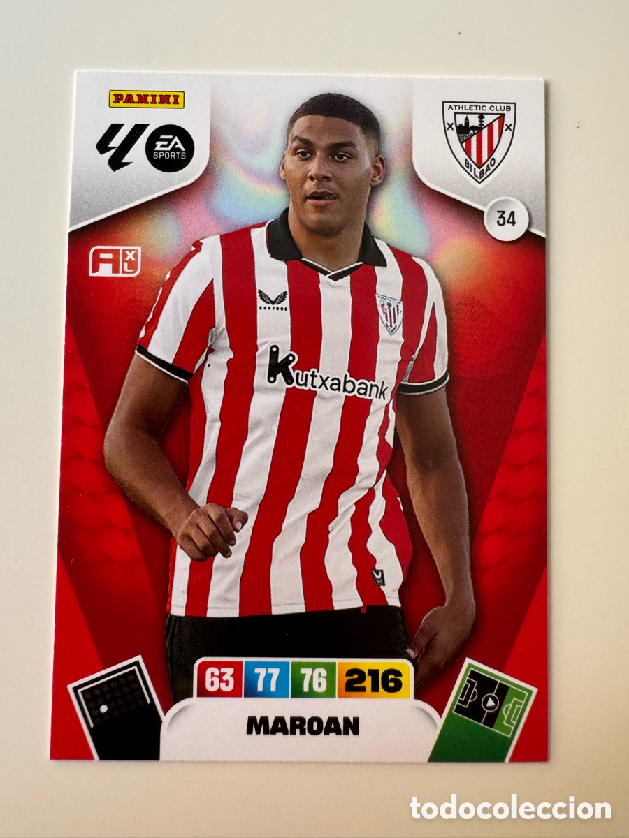 Cromos de F&uacute;tbol: PANINI ADRENALYN XL LIGA EA SPORTS 2025-2026 25-26 &ndash; N&ordm; 34 &ndash; Maroan Sannadi Athletic Club