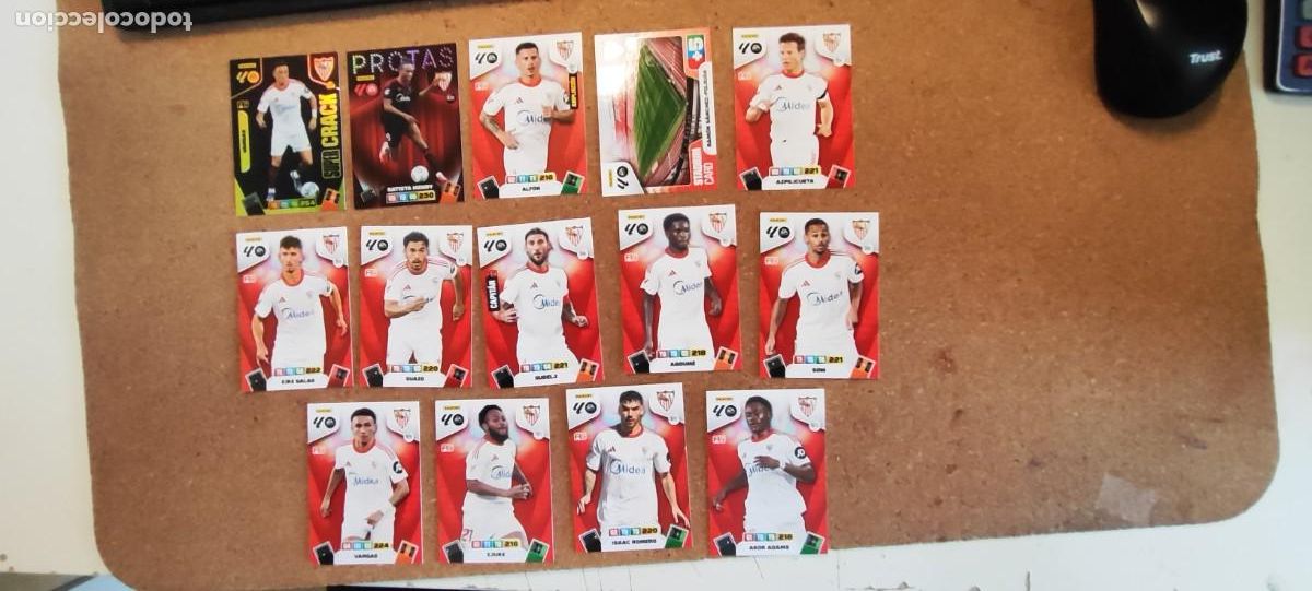 Cromos de Futebol: ADRENALYN XL LA LIGA 25/26 LOTE 14 CARTAS DEL SEVILLA CON ESPECIALES # PANINI