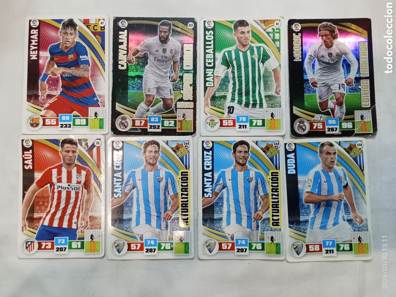 Cromos de Futebol: Lote cromos de f&uacute;tbol Adrenalyn 2015-2016 panini