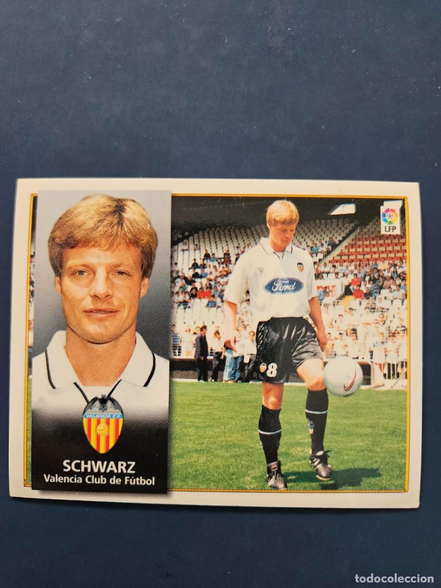 Fu&szlig;ball-Sticker: SCHWARZ VALENCIA LIGA ESTE 98 99 1998 1999 SIN PEGAR NUNCA PEGADO