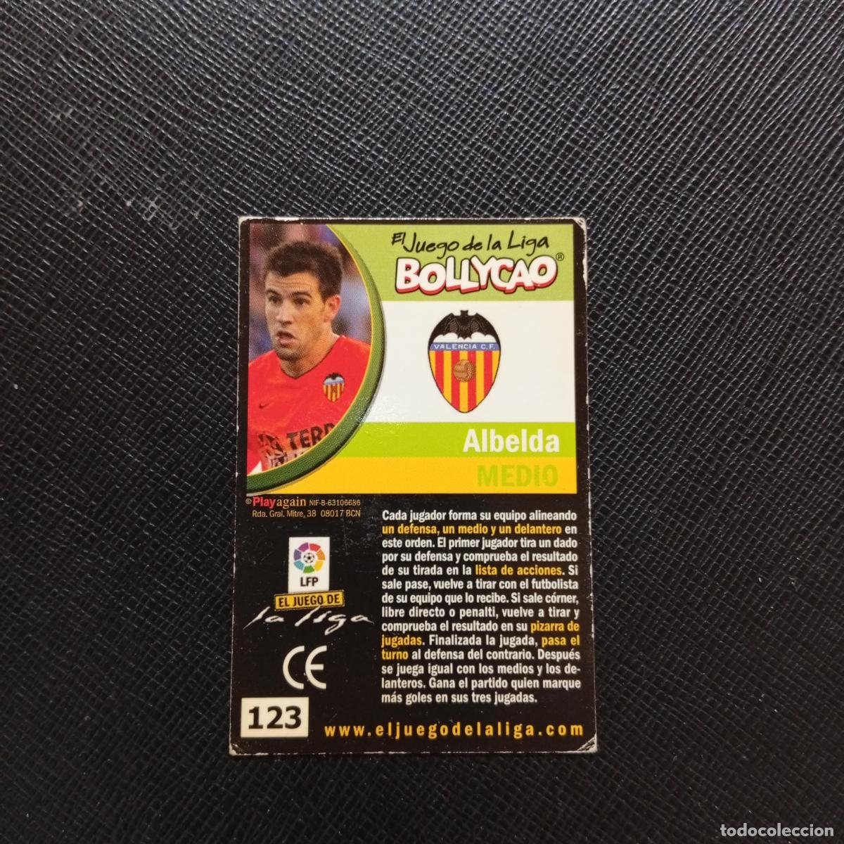 Cromos de F&uacute;tbol: 123 ALBELDA VALENCIA BOLLYCAO EL JUEGO DE LA LIGA 2004 2005 CROMO 04 05 - A35 PG325