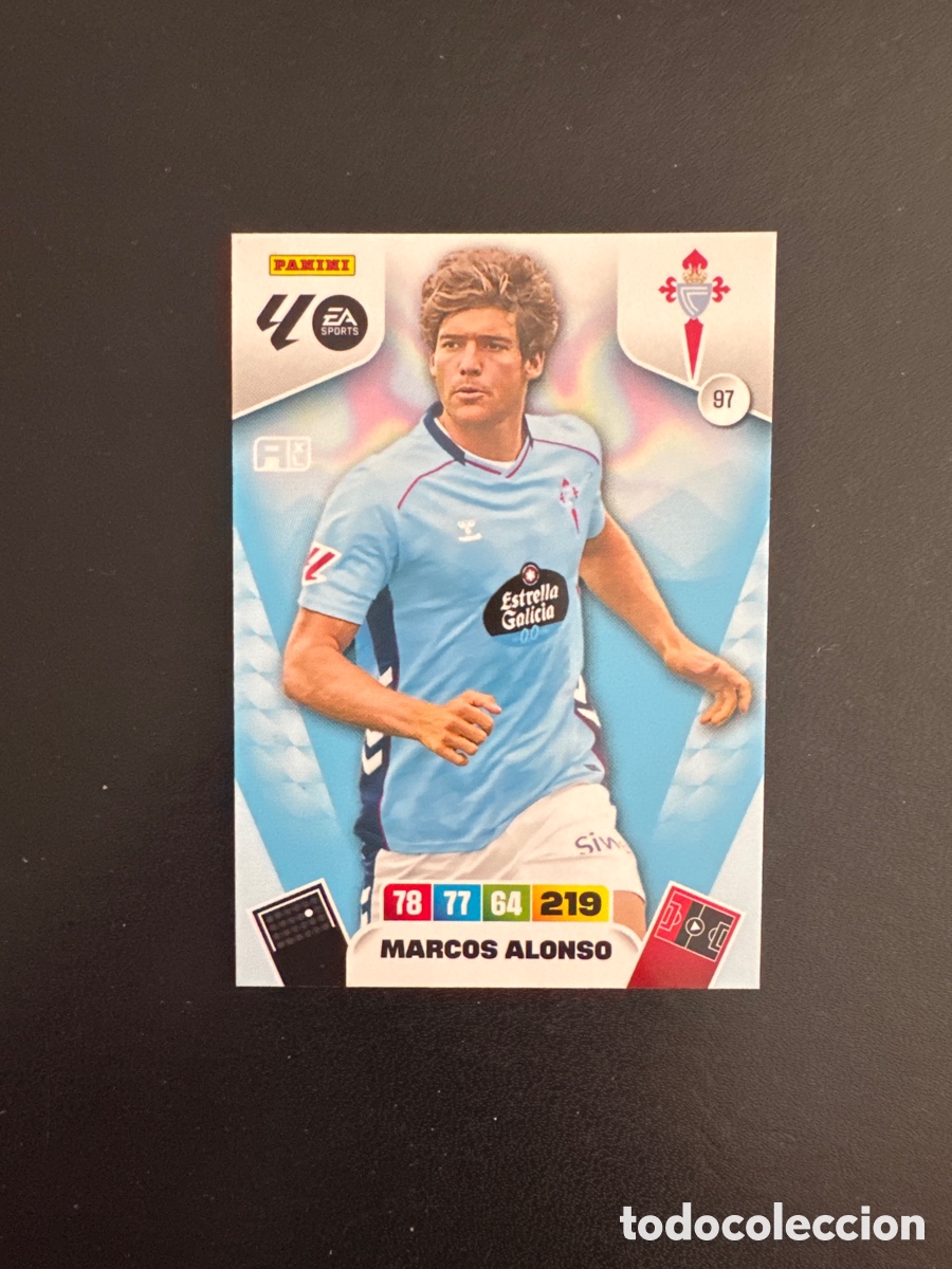 Cromos de F&uacute;tbol: MARCOS ALONSO CELTA DE VIGO NUMERO 97 ADRENALYN 2025 2026