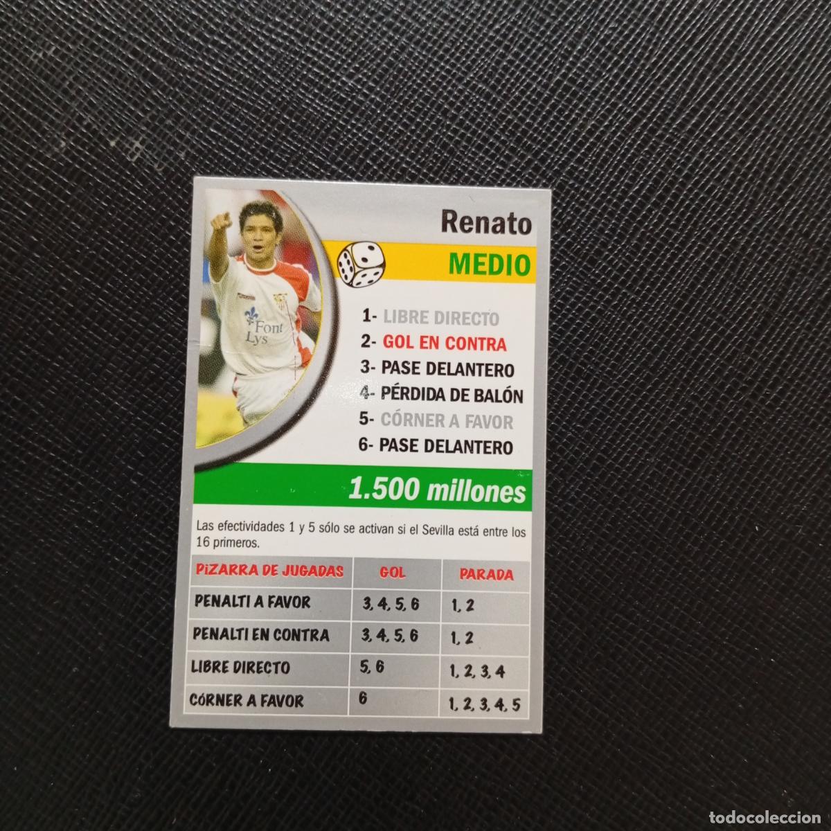 Cromos de F&uacute;tbol: 165 RENATO SEVILLA BOLLYCAO EL JUEGO DE LA LIGA 2004 2005 CROMO 04 05 - A35 PG334