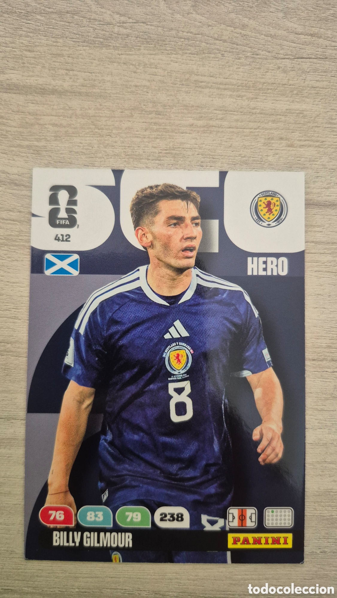 Cartes &agrave; collectionner de Football: N&deg;412 Escocia Billy Gilmour Adrenalyn FIFA World Cup 2026