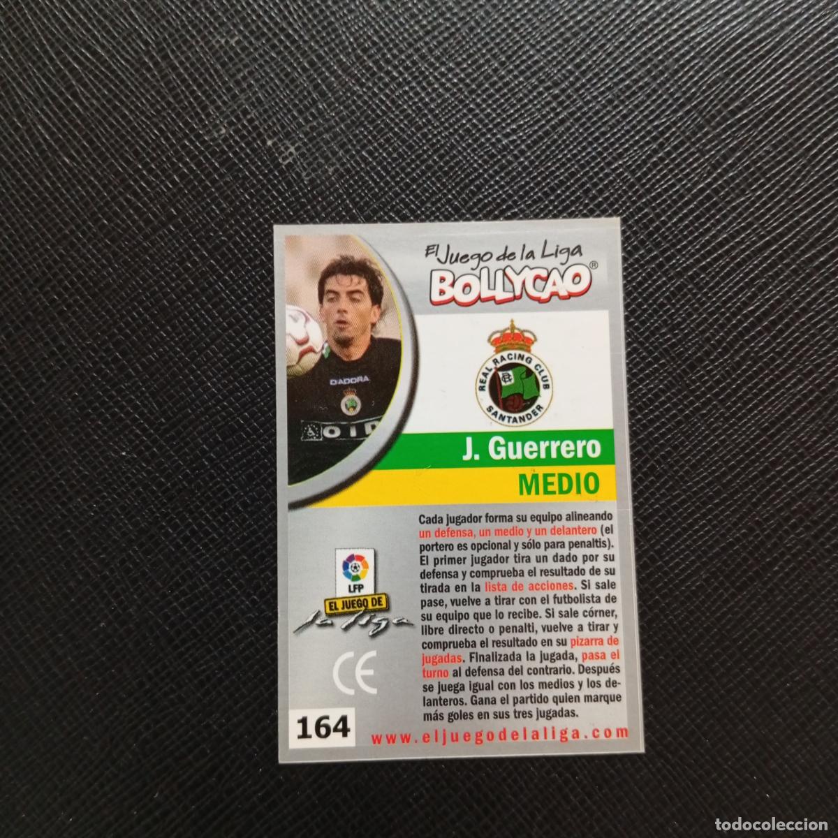 Cromos de F&uacute;tbol: 164 J GUERRERO RACING SANTANDER BOLLYCAO EL JUEGO DE LA LIGA 2004 2005 CROMO 04 05 - A35 PG352