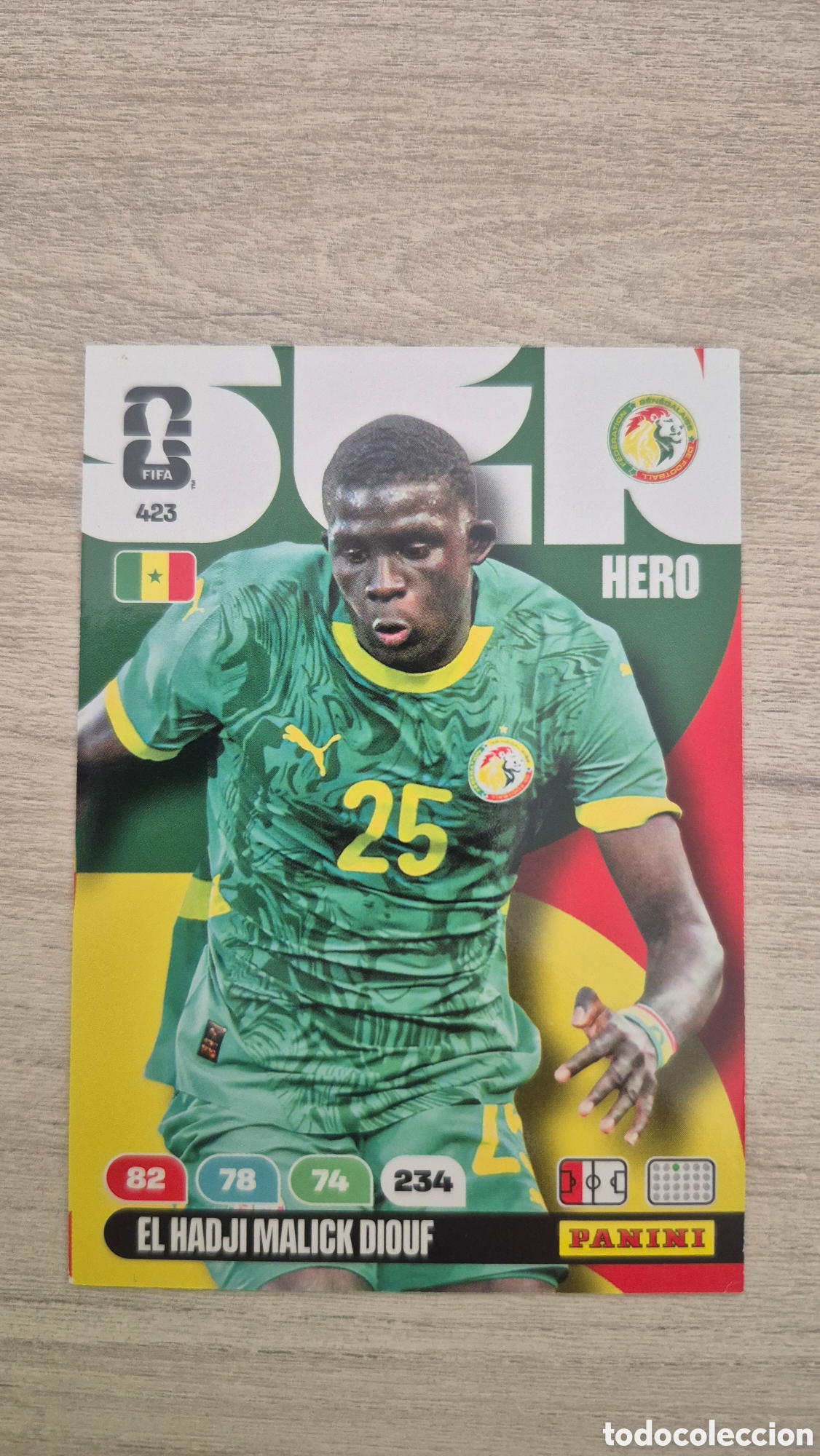 Cromos de F&uacute;tbol: N&deg;423 Senegal El Hadji Malick Diouf Adrenalyn FIFA World Cup 2026