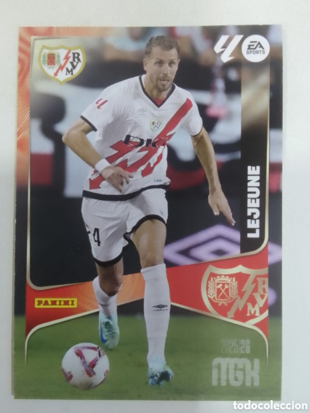 Cromos de F&uacute;tbol: Megacracks 2025/26 n&deg; 294 Lejeune &bull; Rayo Vallecano.