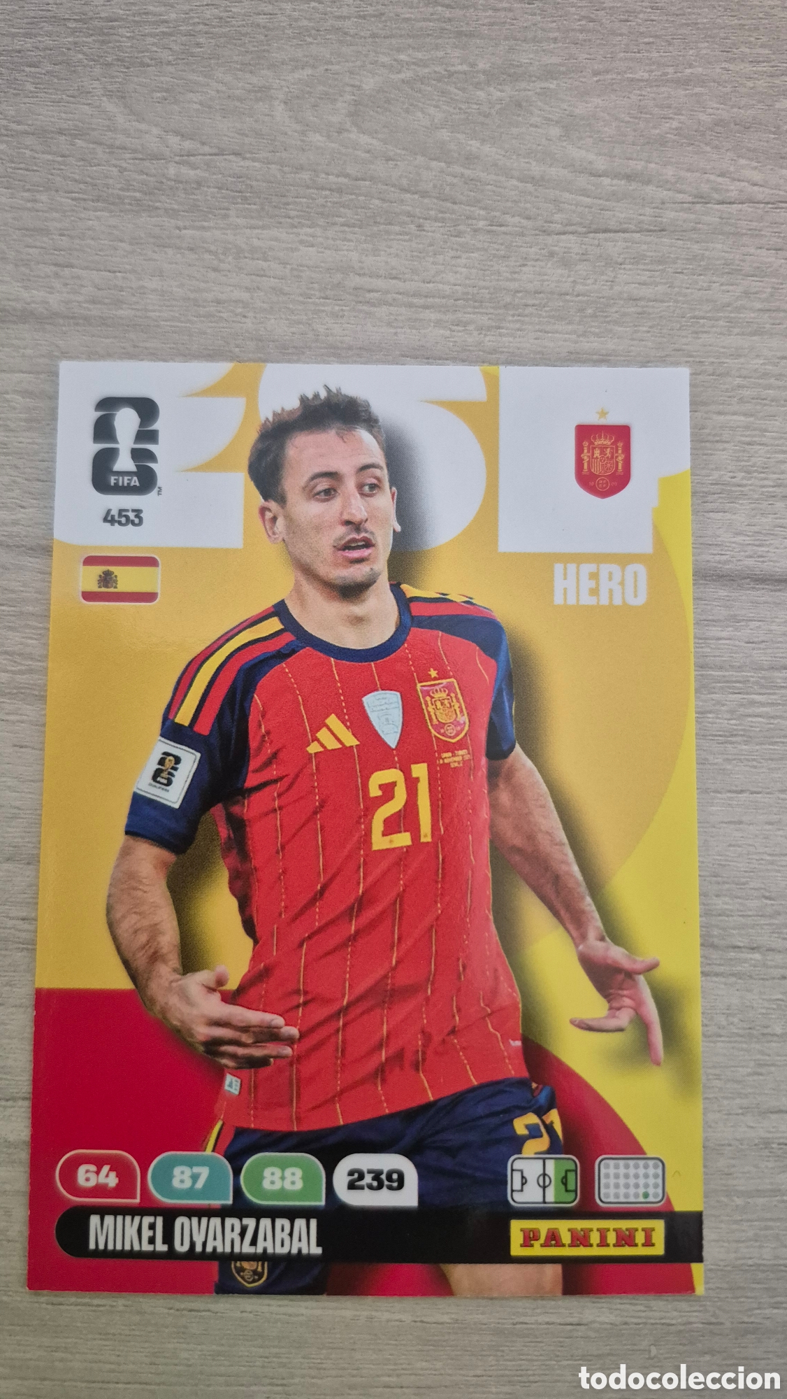Cromos de F&uacute;tbol: N&deg;453 Espa&ntilde;a Mikel Oyarzabal Adrenalyn FIFA World Cup 2026