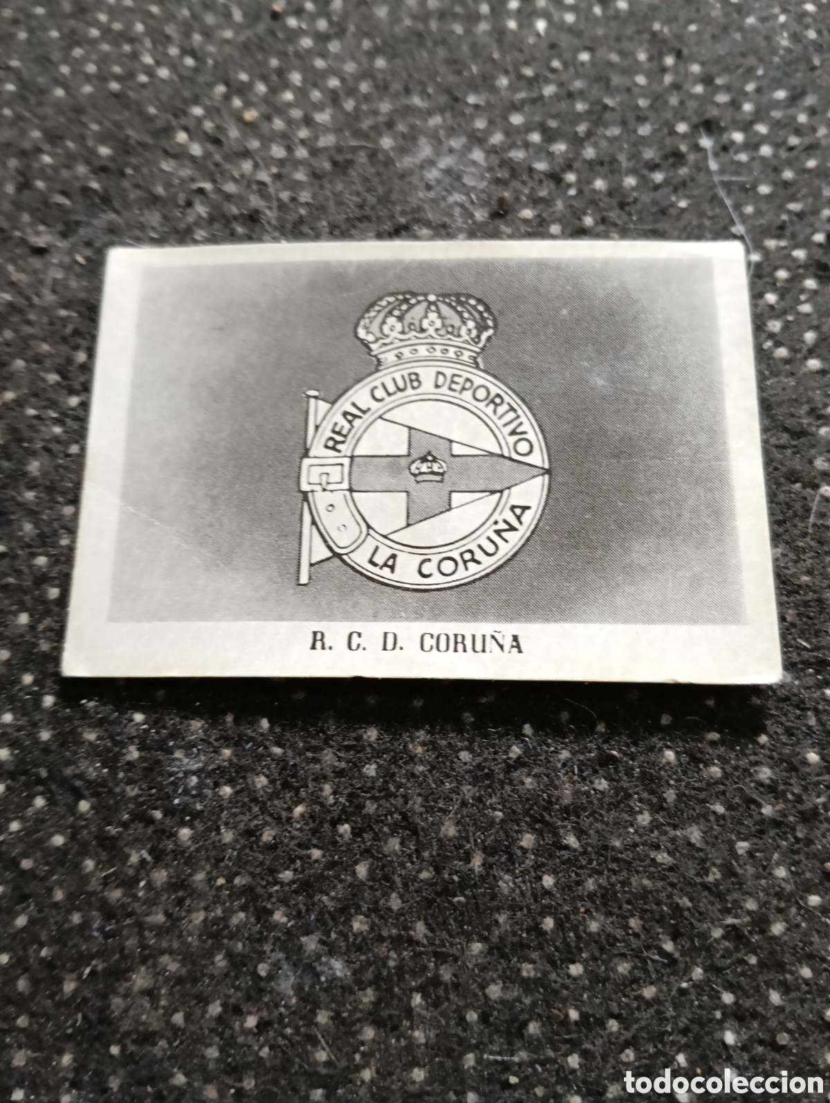 Cromos de F&uacute;tbol: Cromos Escudo del R. C. D. Coru&ntilde;a liga 1951-52 chocolates olle