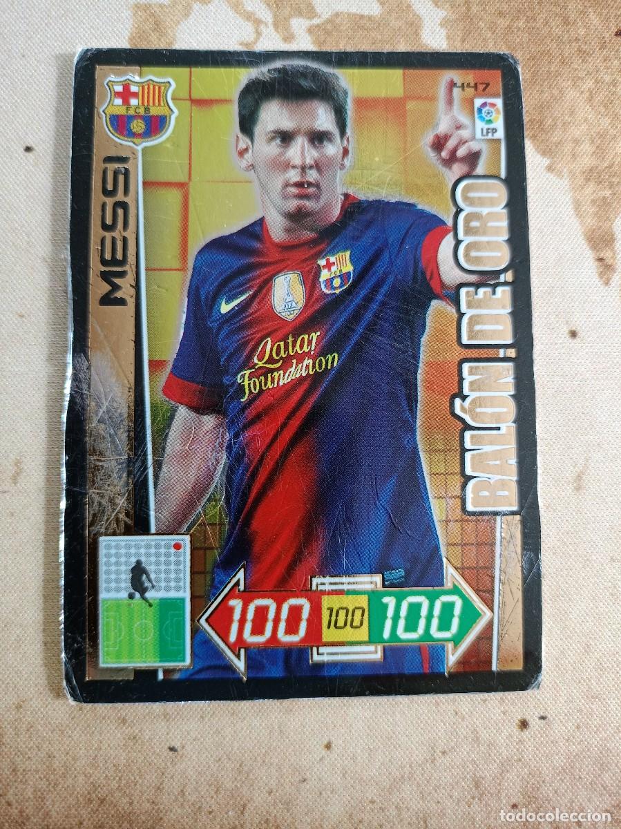 Football Stickers: # Bal&oacute;n de oro 447 MESSI Adrenalyn 2012-13