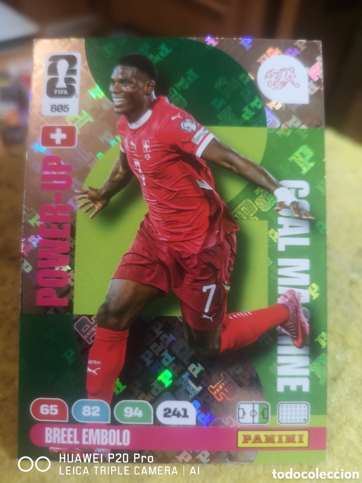 Cromos de F&uacute;tbol: ADRENALYN XL FIFA WORLD CUP 2026 GOAL MACHINE POWER - UP BREEL EMBOLO 605