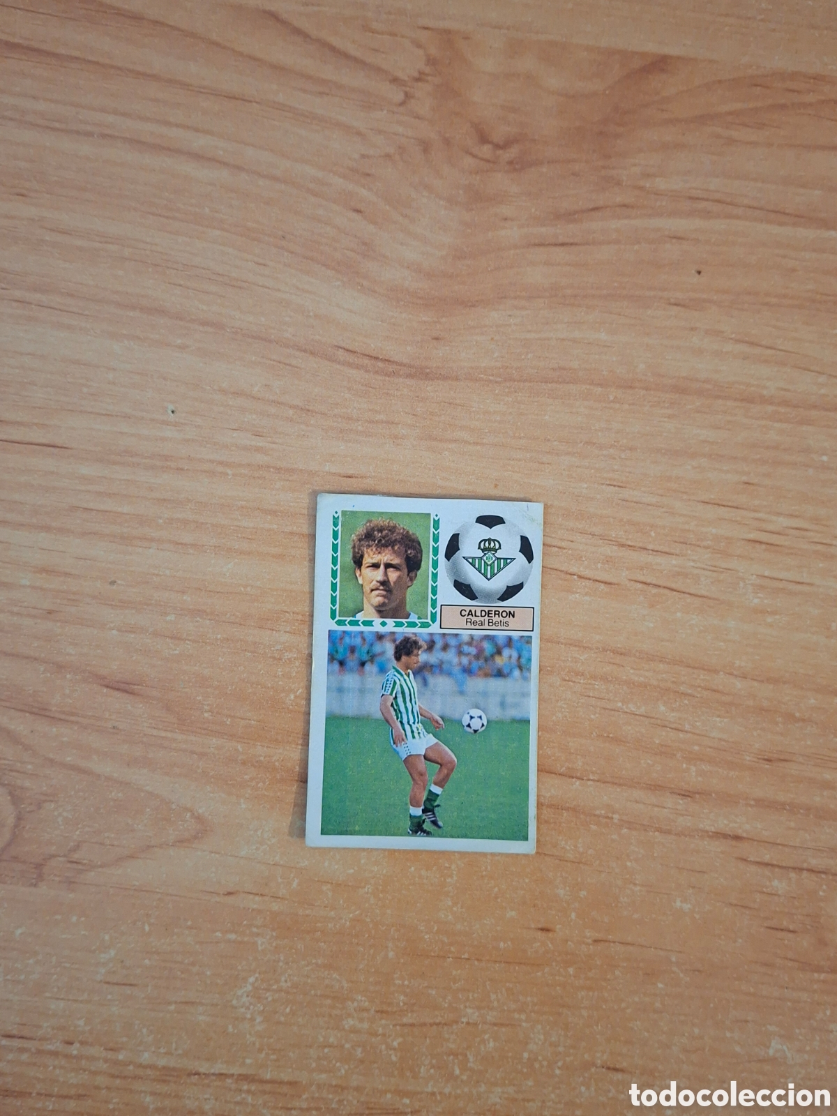 Cromos de F&uacute;tbol: Este 83 84 Calder&oacute;n betis triple 28 fichaje despegado ver fotos