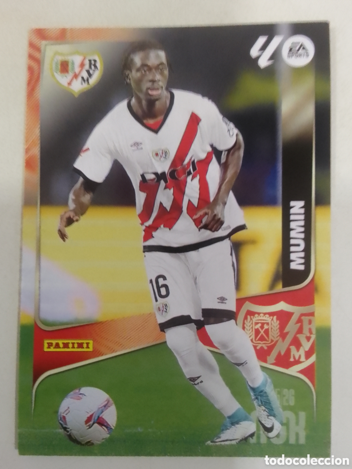 Cromos de F&uacute;tbol: Megacracks 2025/26 n&deg; 295 Mumin &bull; Rayo Vallecano.