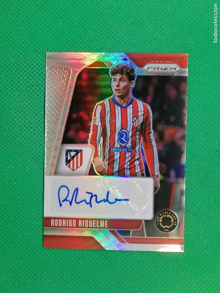 Cromos de F&uacute;tbol: S-RR RODRIGO RIQUELME ATLETICO MADRID AUTO AUTOGRAFH FIRMA ⚽ PANINI PRIZM WORLD CLUB 2025 ⚽