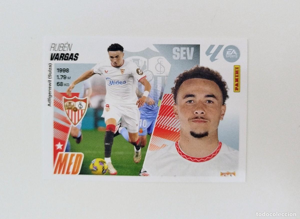 Figurine di Calcio: Vargas 14 SIN PEGAR NUNCA PEGADO Sevilla FC Liga Ediciones Este 25 26 / 2025 2026