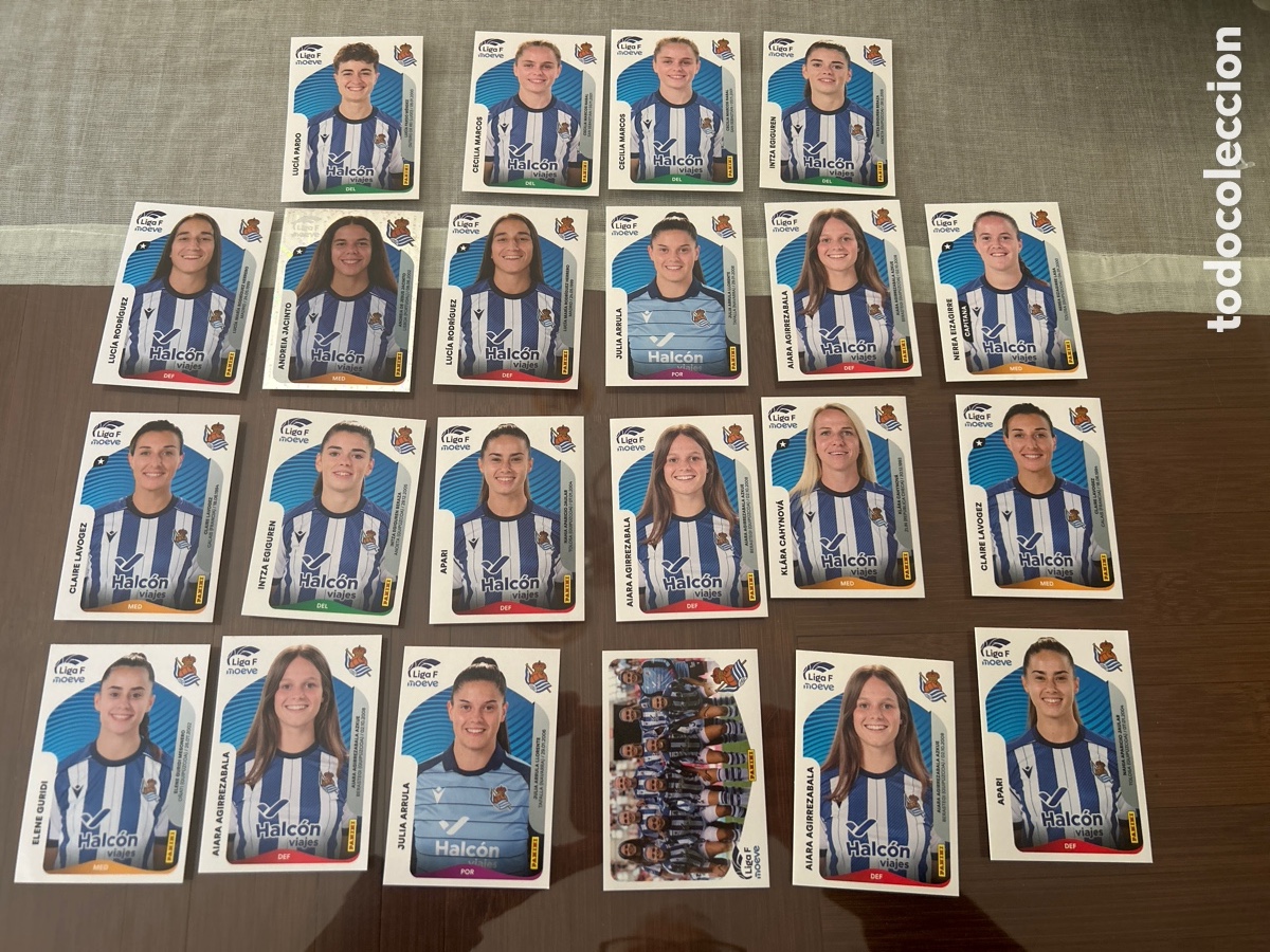 Cromos de Futebol: 22 cromos Liga Femenina 25/26 nuevos Real Sociedad, algunos repetidos