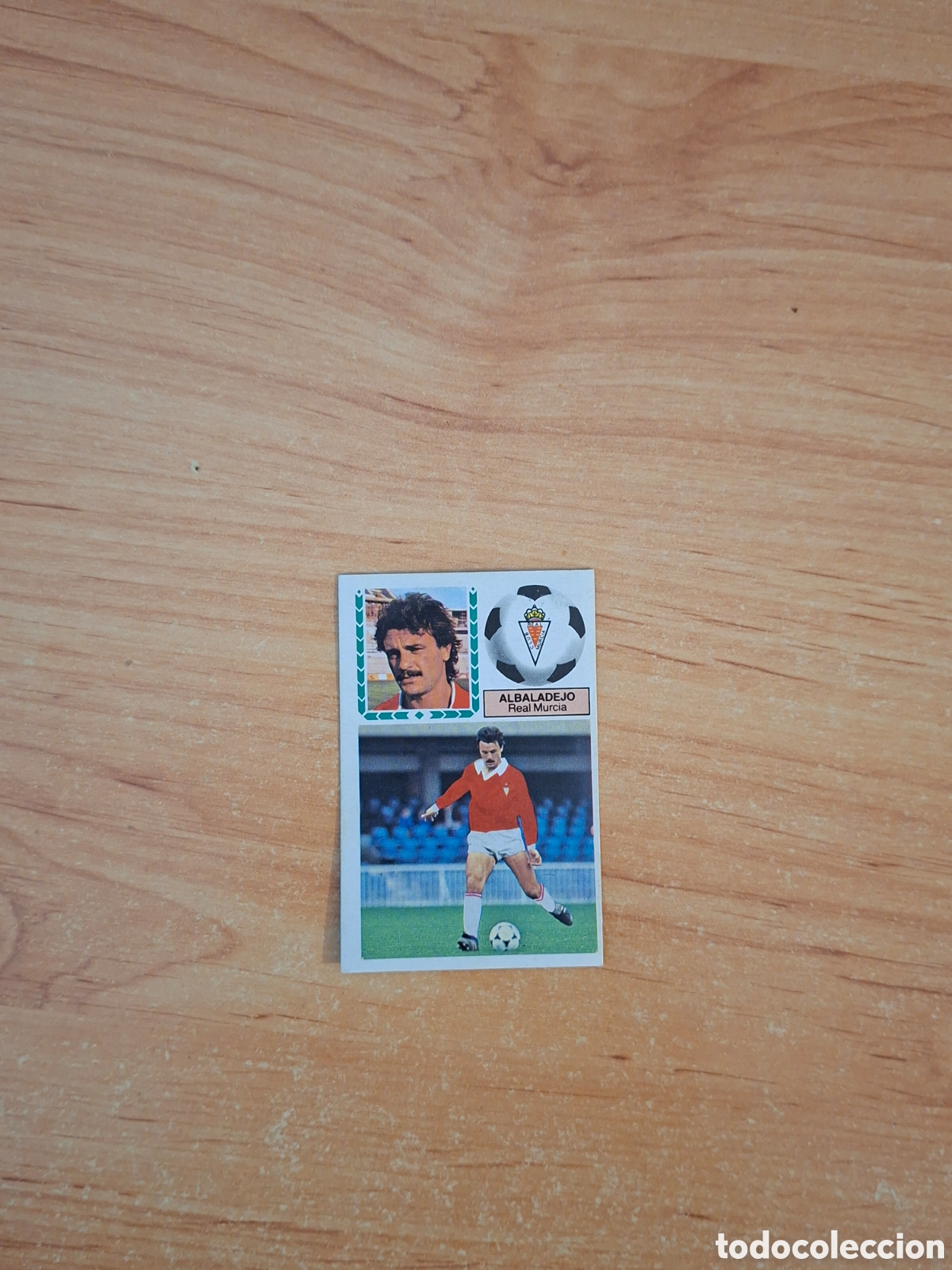 Fu&szlig;ball-Sticker: Este 83 84 albaladejo Murcia pintado 2 fichaje despegado ver fotos