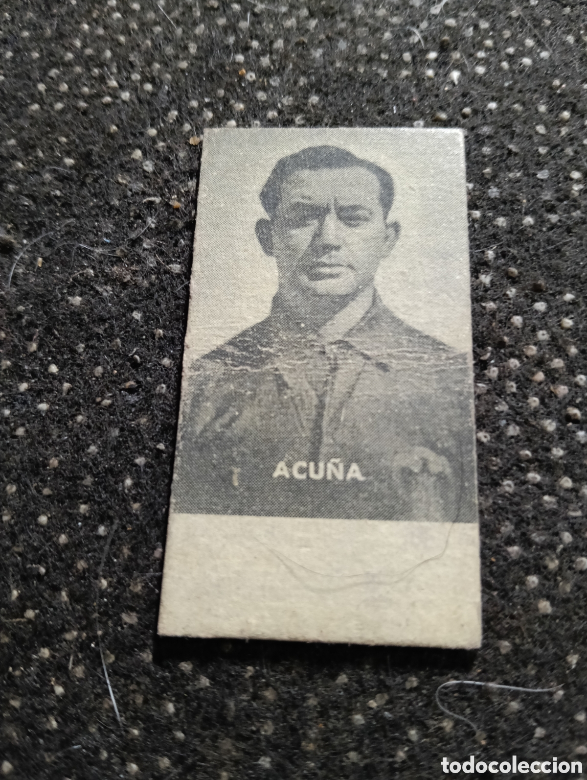 Cromos de F&uacute;tbol: Ticket de bascula, Juan Acu&ntilde;a Naya (1950-52, fue un legendario guardameta espa&ntilde;ol que desarroll&oacute; cas