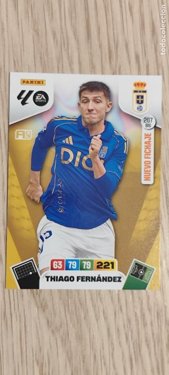 Cromos de F&uacute;tbol: ADRENALYN XL LA LIGA 25/26 CARD NUEVO FICHAJE FERNANDEZ OVIEDO # 267BIS PANINI