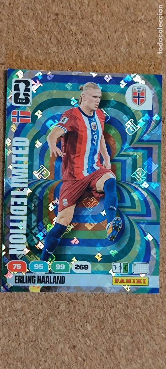 Cromos de F&uacute;tbol: ADRENALYN XL FIFA WORLD CUP 2026 CARD LIMITED EDITION HAALAND NORUEGA # 269 PANINI