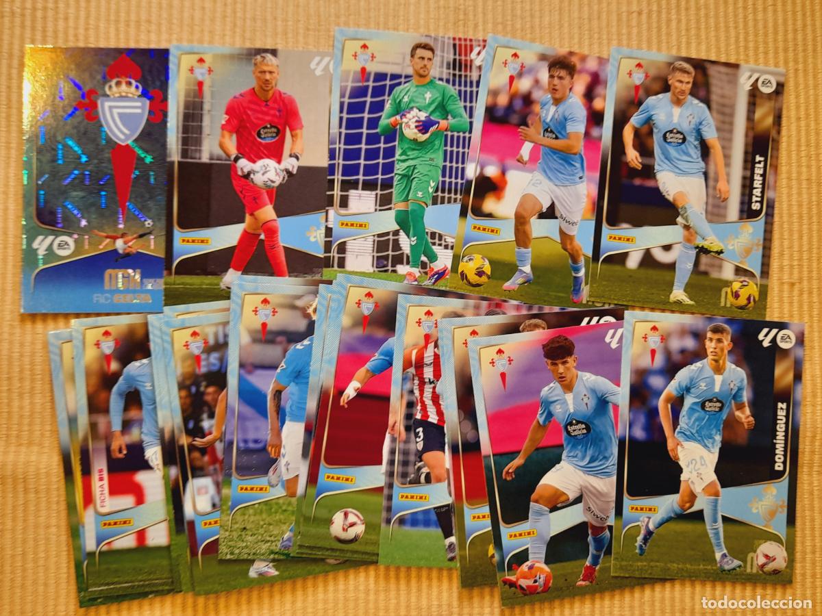 Cromos de F&uacute;tbol: LOTE 23 CARS CELTA DE VIGO (EQUIPO COMPLETO) LIGA 25-26 (2025 2026) MEGACRACKS MGK