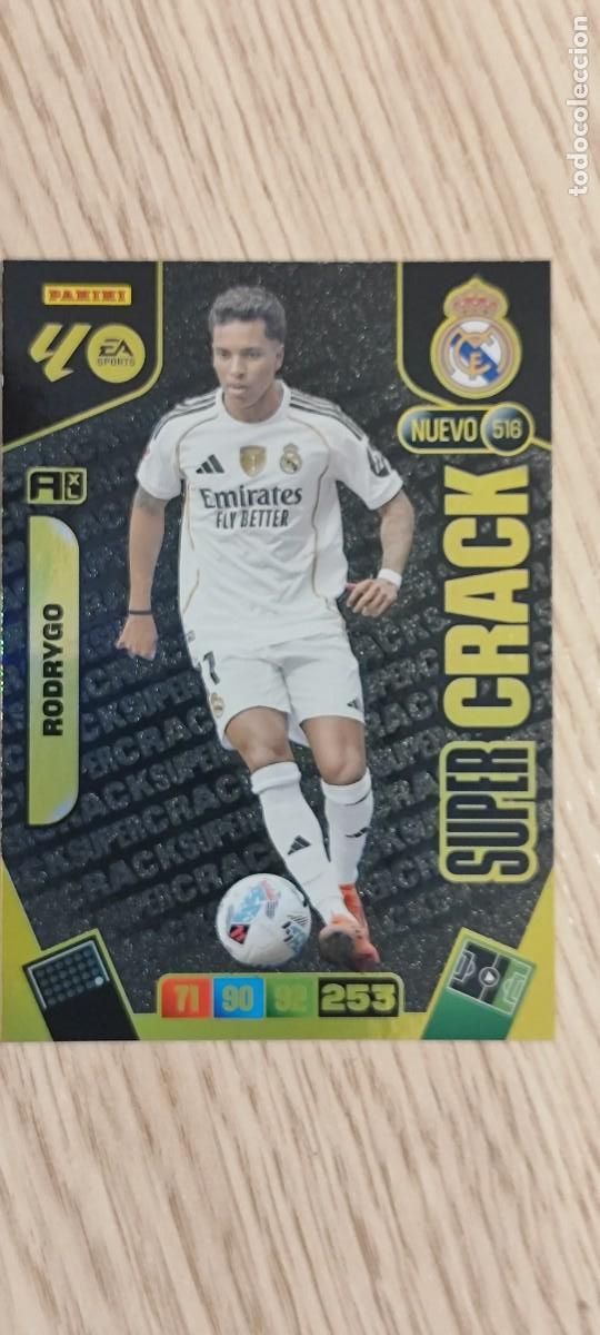 Cromos de F&uacute;tbol: ADRENALYN XL LA LIGA 25/26 CARD SUPER CRACK RODRYGO REAL MADRID # 516 PANINI