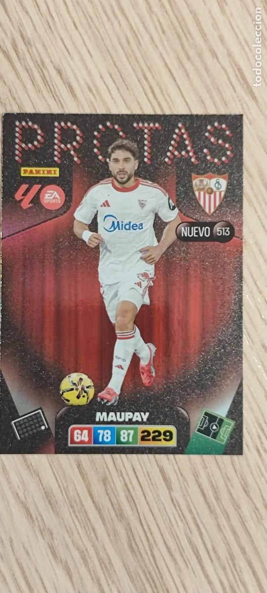 Cromos de F&uacute;tbol: ADRENALYN XL LA LIGA 25/26 CARD PROTAS MAUPAY SEVILLA # 513 PANINI