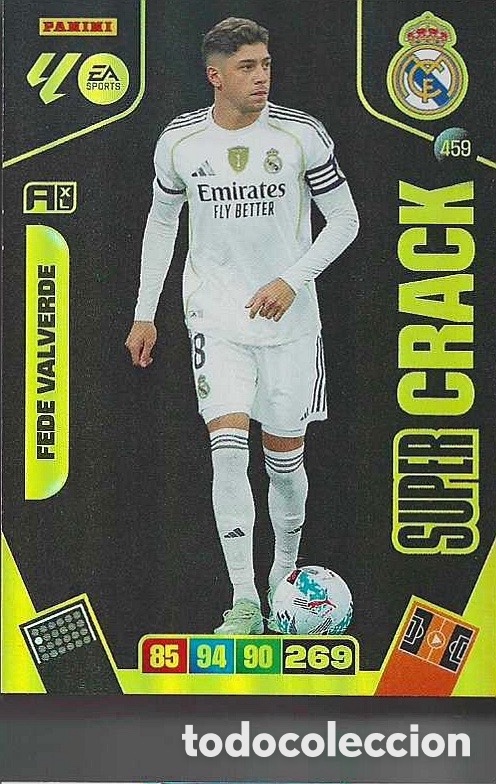 Cromos de F&uacute;tbol: 459.- FEDE VALVERDE -SUPER CRACK- (R. MADRID) - ADRENALYN XL 2025/26 (PANINI)