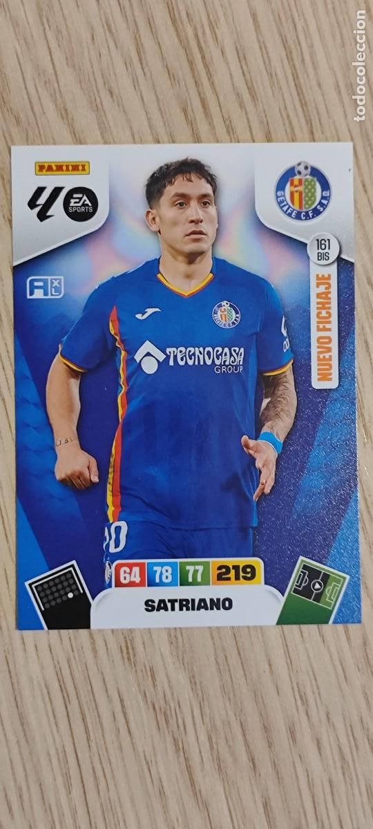 Cromos de F&uacute;tbol: ADRENALYN XL LA LIGA 25/26 CARD NUEVO FICHAJE SATRIANO GETAFE # 161BIS PANINI