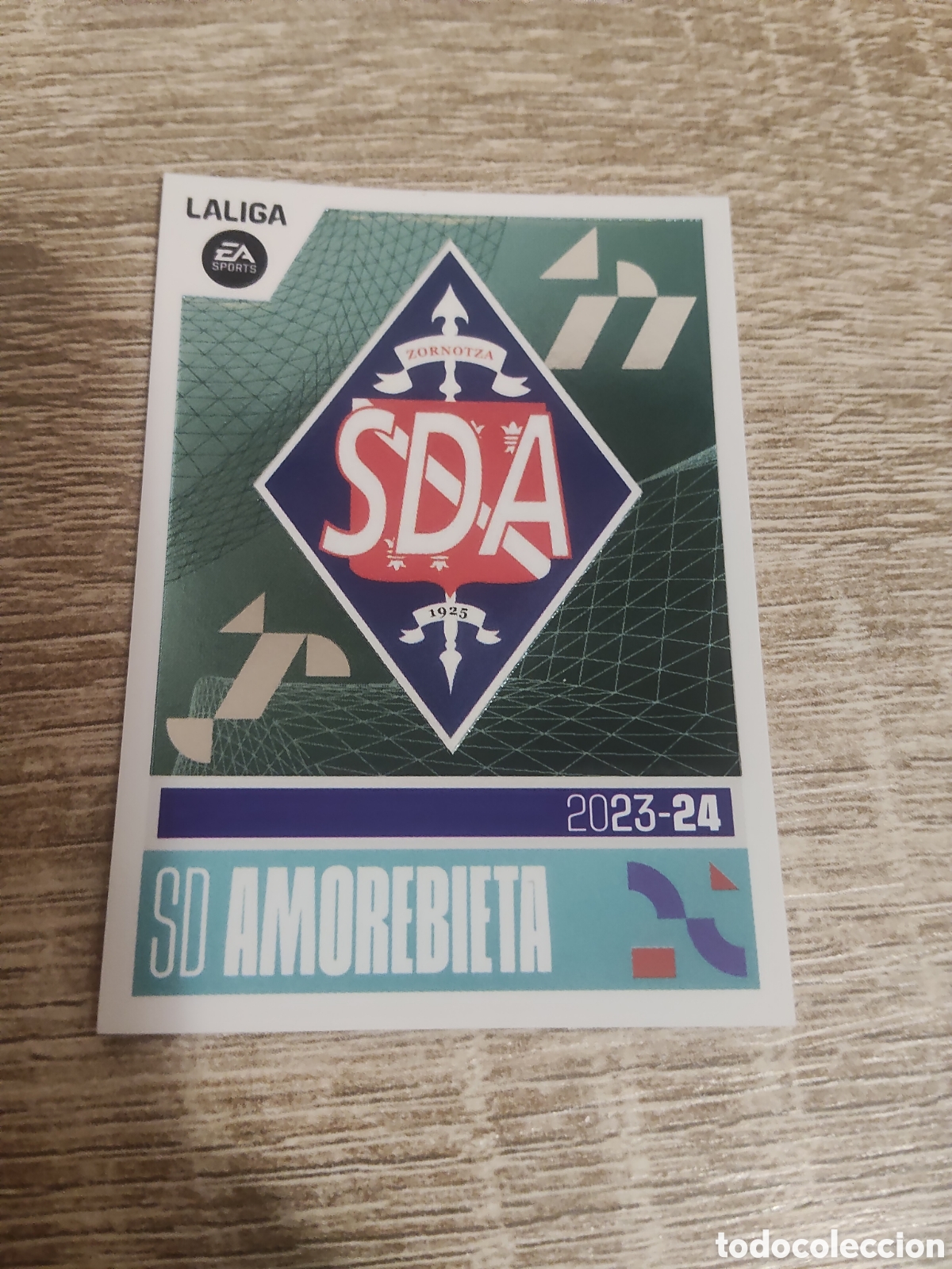 Cromos de F&uacute;tbol: Escudo Amorebieta liga 2023 2024 23 24 ediciones este