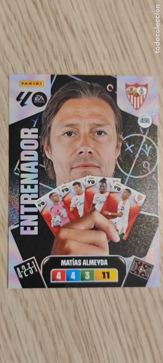 Cromos de F&uacute;tbol: ADRENALYN XL LA LIGA 25/26 CARD ENTRENADOR ALMEYDA SEVILLA # 496 PANINI