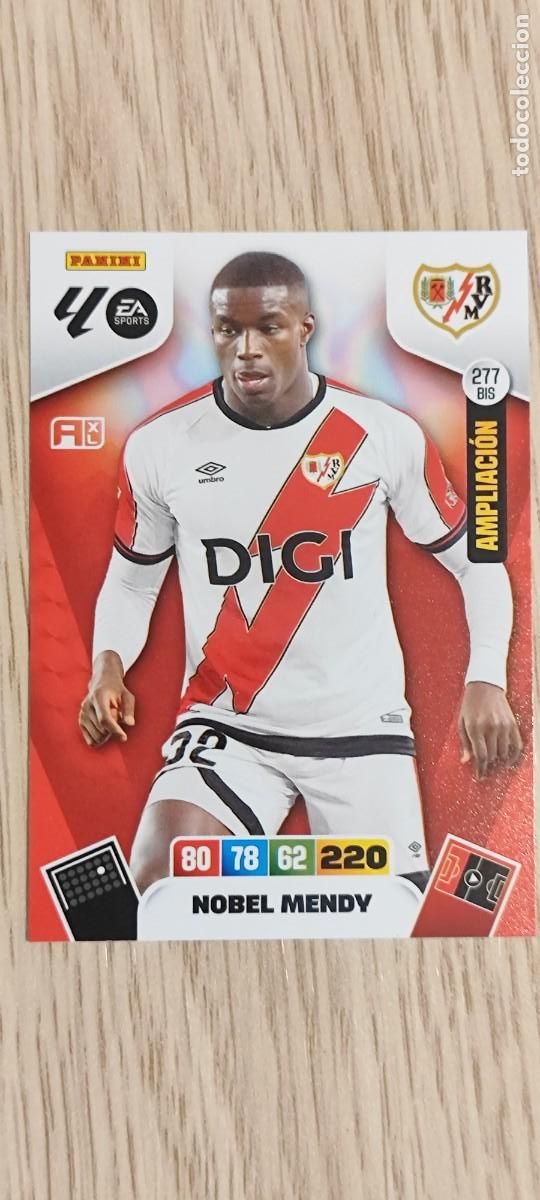 Cromos de F&uacute;tbol: ADRENALYN XL LA LIGA 25/26 CARD AMPLIACION NOBEL MENDY RAYO VALLECANO # 277BIS PANINI