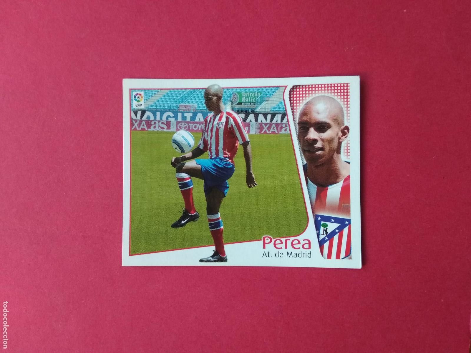 Fu&szlig;ball-Sticker: CROMO DE FUTBOL EDICIONES ESTE LIGA 04 05 2004 2005 FICHAJE N&ordm; 1 PEREA ATLETICO MADRID