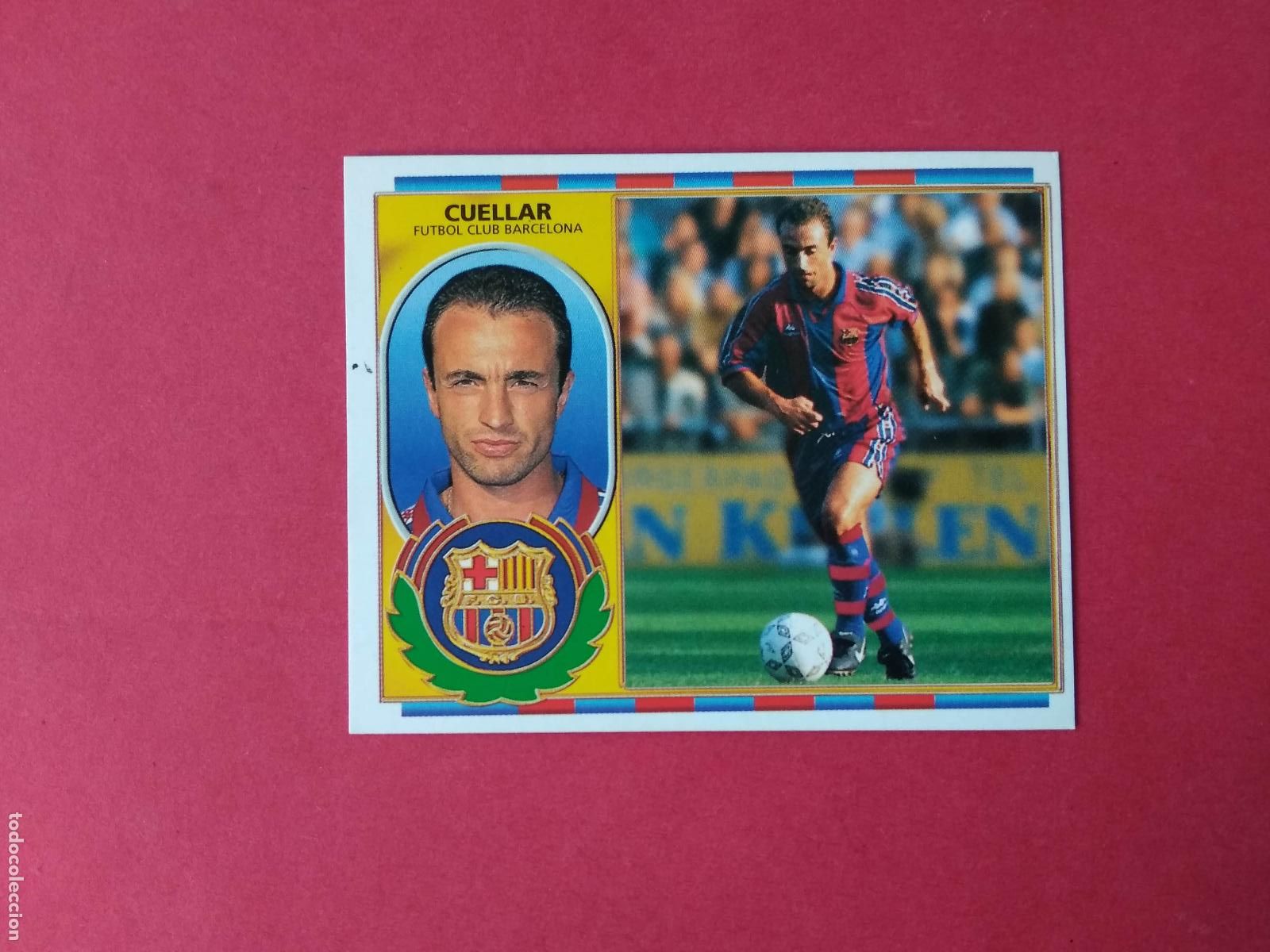 Fu&szlig;ball-Sticker: EDICIONES ESTE LIGA 96 97 1996 1997 CROMO NUNCA PEGADO BARCELONA , CUELLAR