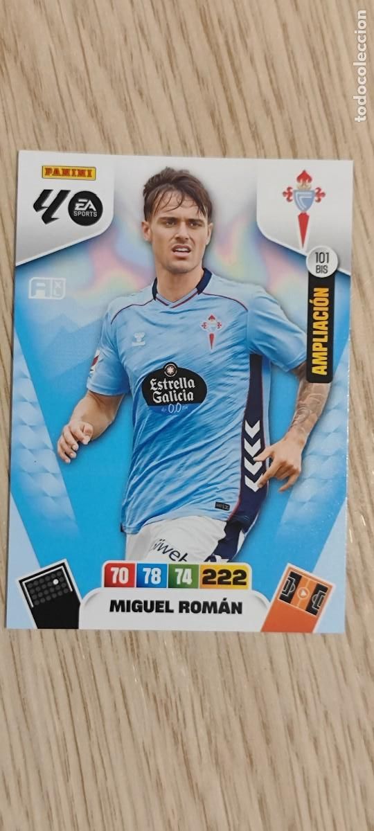 Cromos de F&uacute;tbol: ADRENALYN XL LA LIGA 25/26 CARD AMPLIACION MIGUEL ROMAN CELTA # 101BIS PANINI