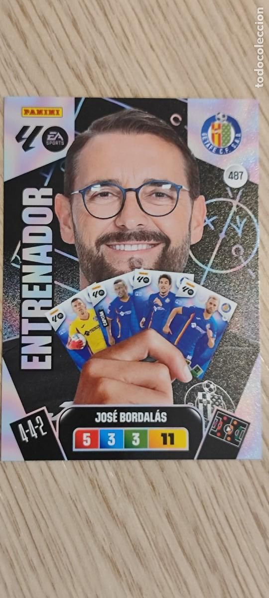 Cromos de F&uacute;tbol: ADRENALYN XL LA LIGA 25/26 CARD ENTRENADOR BORDALAS GETAFE # 487 PANINI