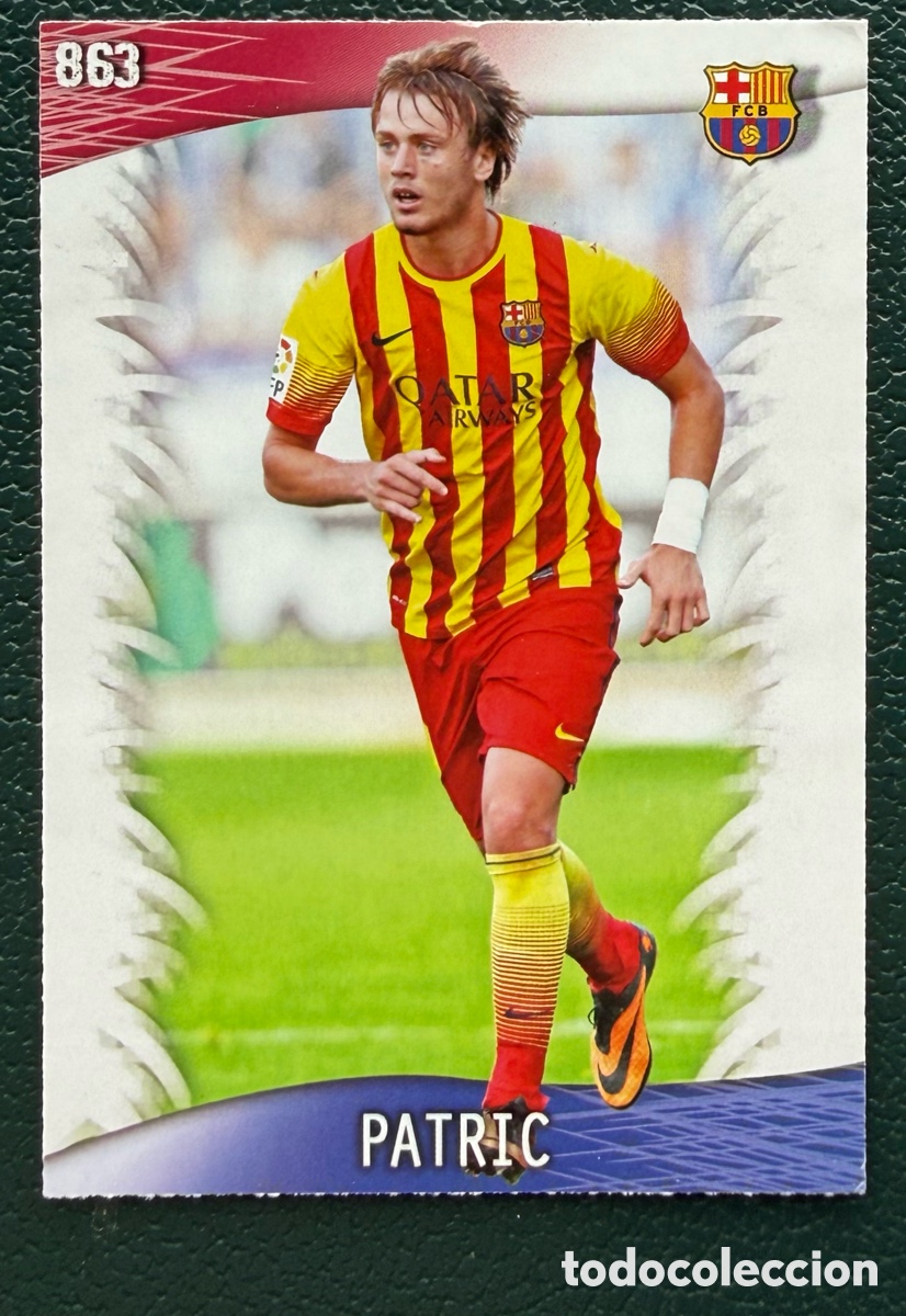 Football Stickers: 863 PATRIC FC BARCELONA B FICHAS ALBUM MUNDICROMO 2013 2014 13 14