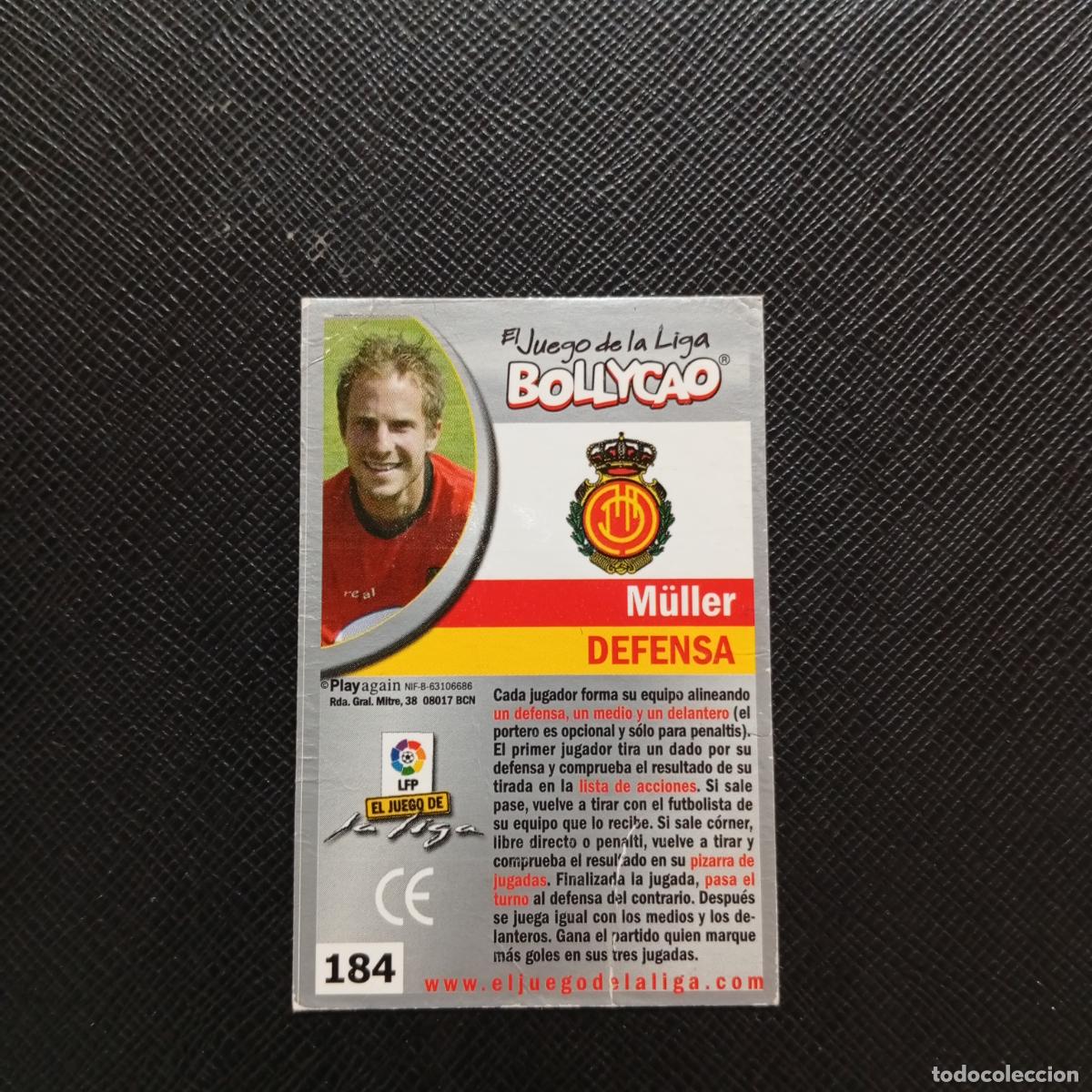 Cromos de F&uacute;tbol: 184 MULLER MALLORCA BOLLYCAO EL JUEGO DE LA LIGA 2004 2005 CROMO 04 05 - A35 PG361