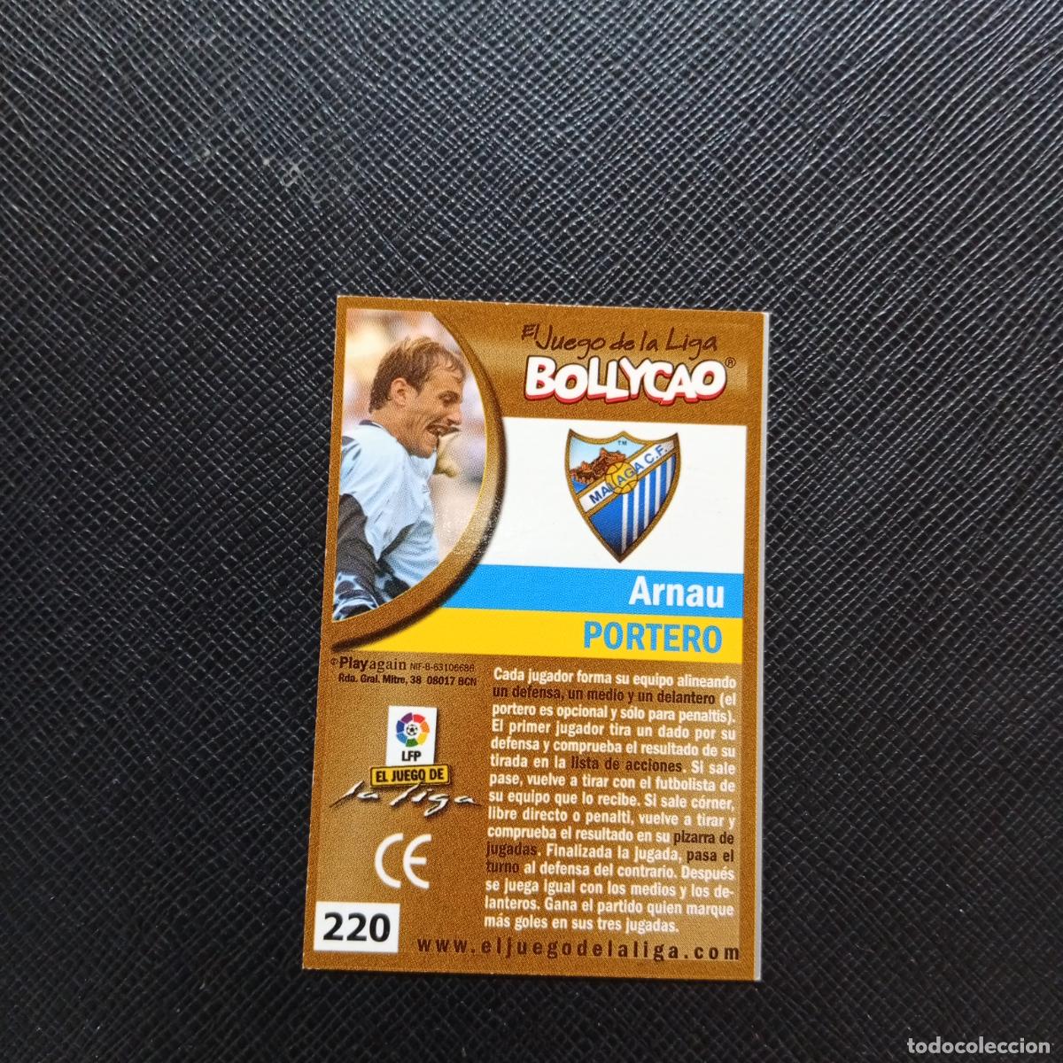 Cromos de F&uacute;tbol: 220 ARANU MALAGA BOLLYCAO EL JUEGO DE LA LIGA 2004 2005 CROMO 04 05 - A35 PG370