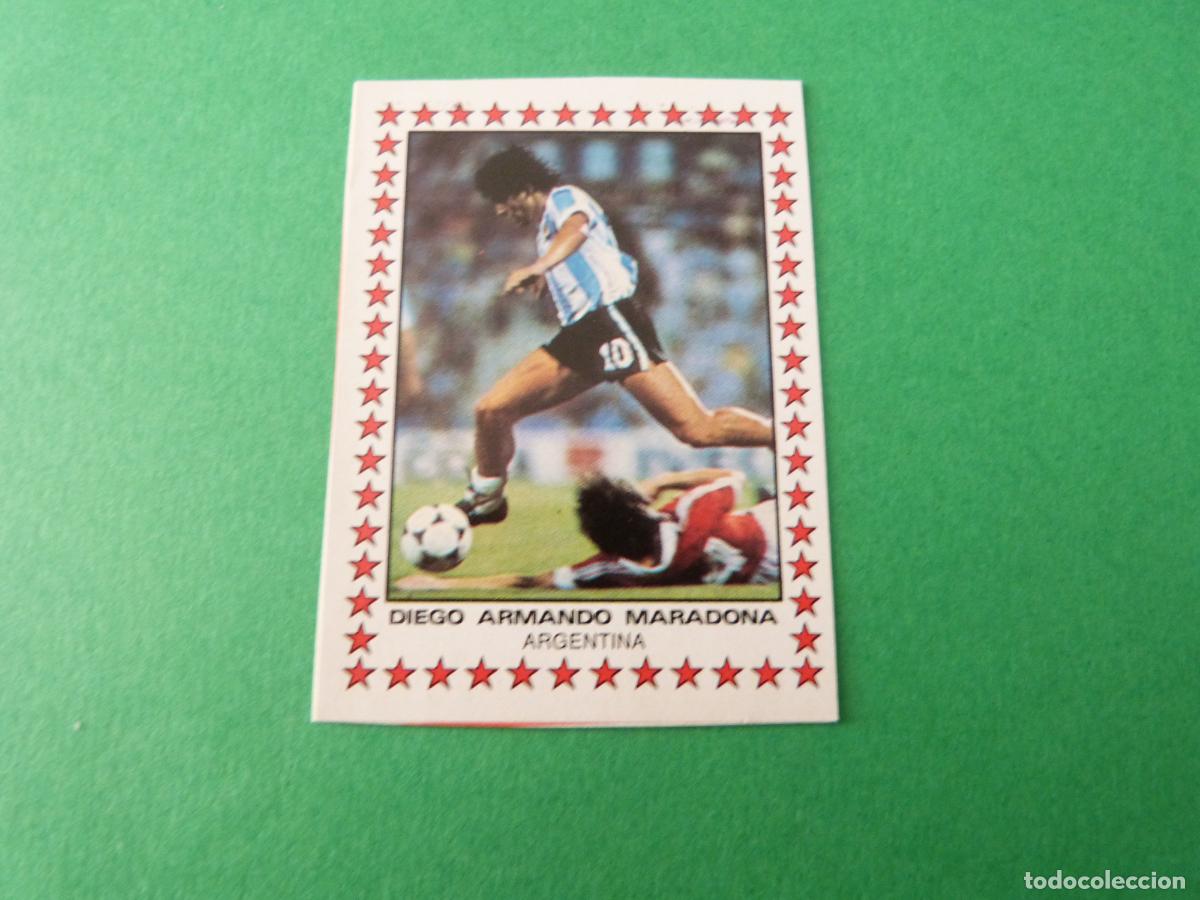 Cromos de F&uacute;tbol: CROMO FUTBOL MARADONA ARGENTINA RECORTADO N&ordm; 405 LIGA FUTBOL 83/1983 FIGURINE PANINI