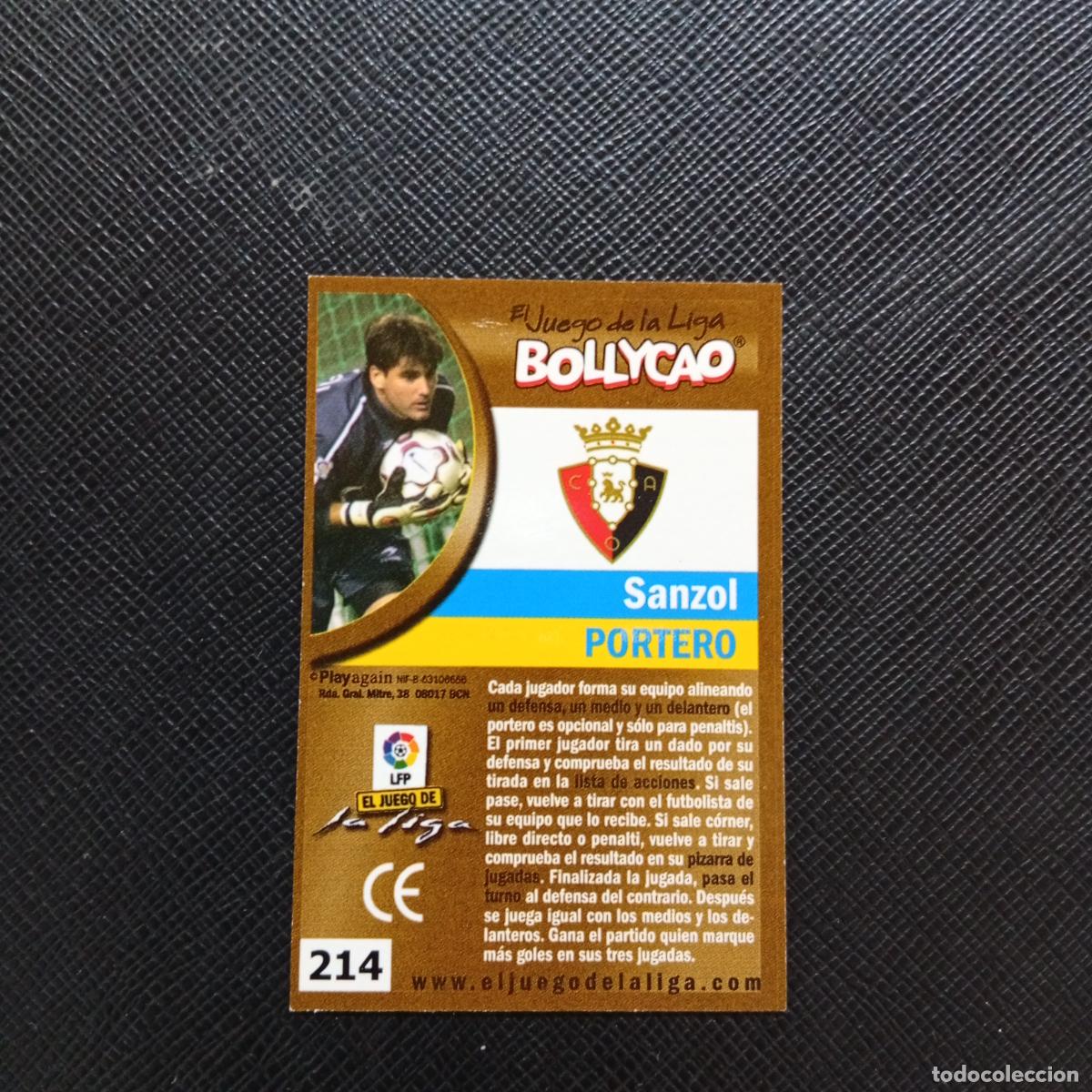 Cromos de F&uacute;tbol: 214 SANZOL OSASUNA BOLLYCAO EL JUEGO DE LA LIGA 2004 2005 CROMO 04 05 - A35 PG379