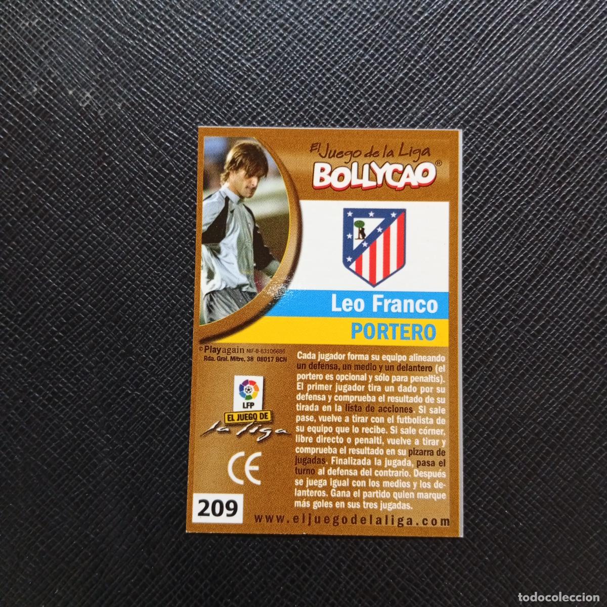 Cromos de F&uacute;tbol: 209 LEO FRANCO AT MADRID BOLLYCAO EL JUEGO DE LA LIGA 2004 2005 CROMO 04 05 - A35 PG388