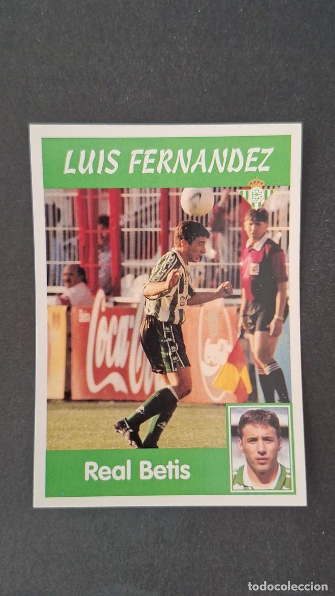 Cromos de f&uacute;tbol: L2 LUIS FERNANDEZ REAL BETIS BALOMPIE 54 PANINI LA LIGA 1997 1998 97 98 NUNCA PEGADO SIN PEGAR