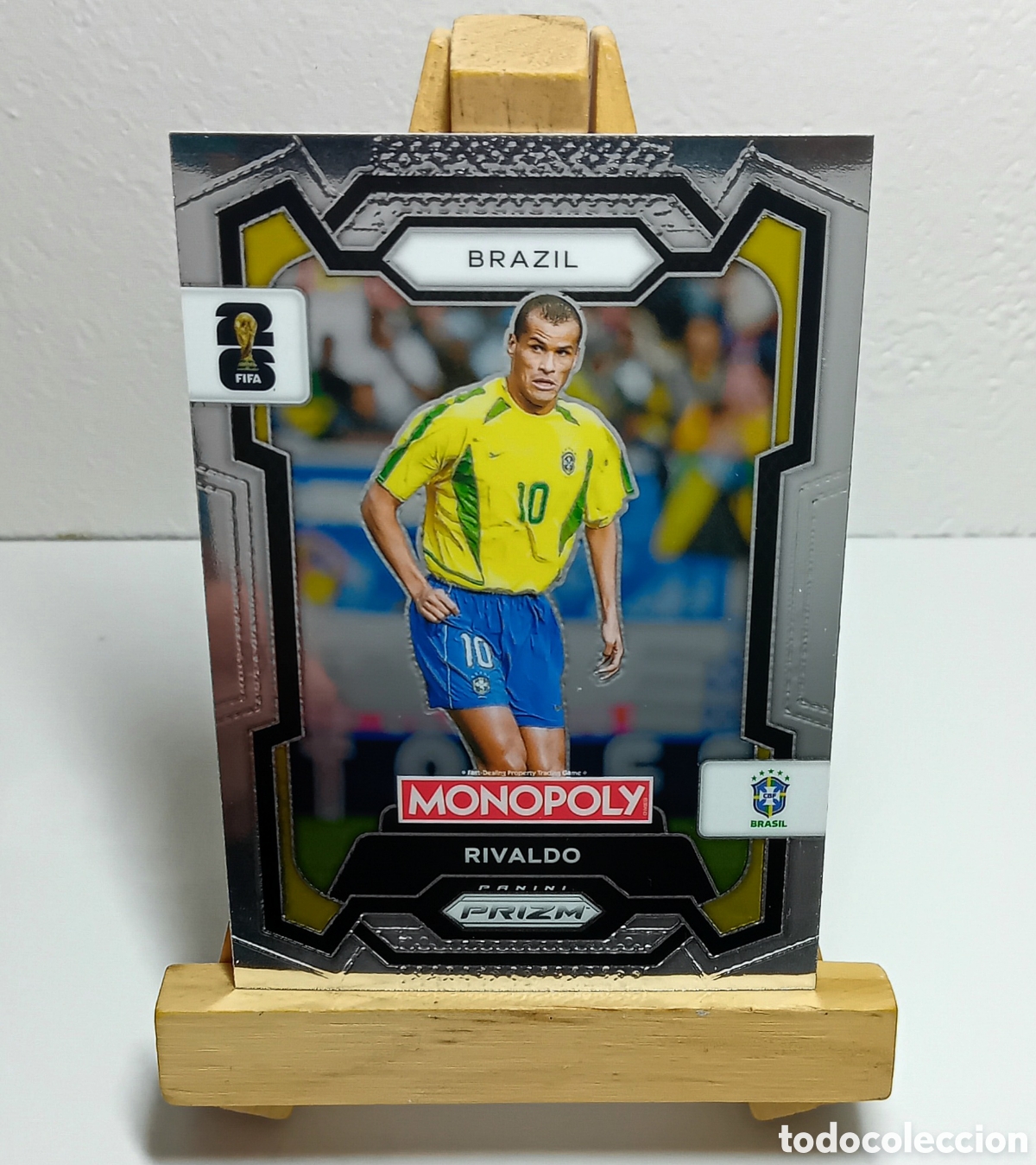 Cromos de F&uacute;tbol: RIVALDO 2026 BRASIL MONOPOLY PRIZM PANINI.