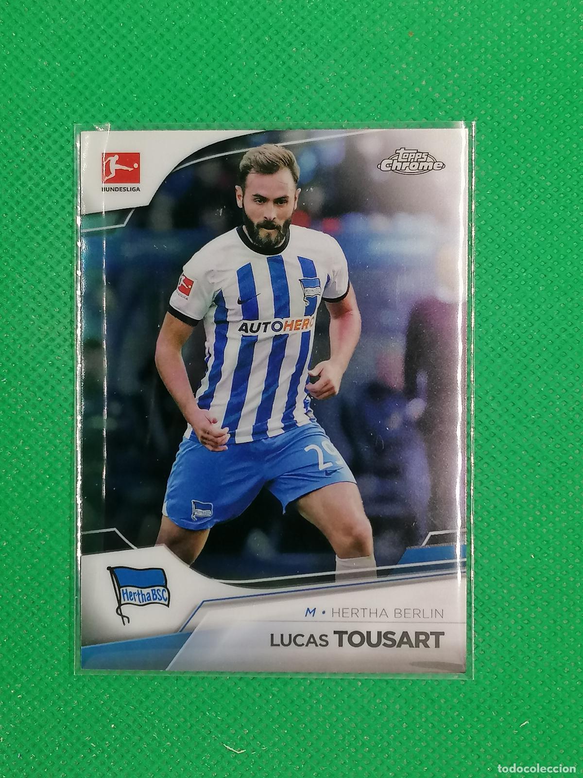 Fu&szlig;ball-Sticker: 6 LUCAS TOUSART HERTHA BERLIN ⚽ TOPPS CHROME BUNDESLIGA 22 23 2022 2023 ⚽