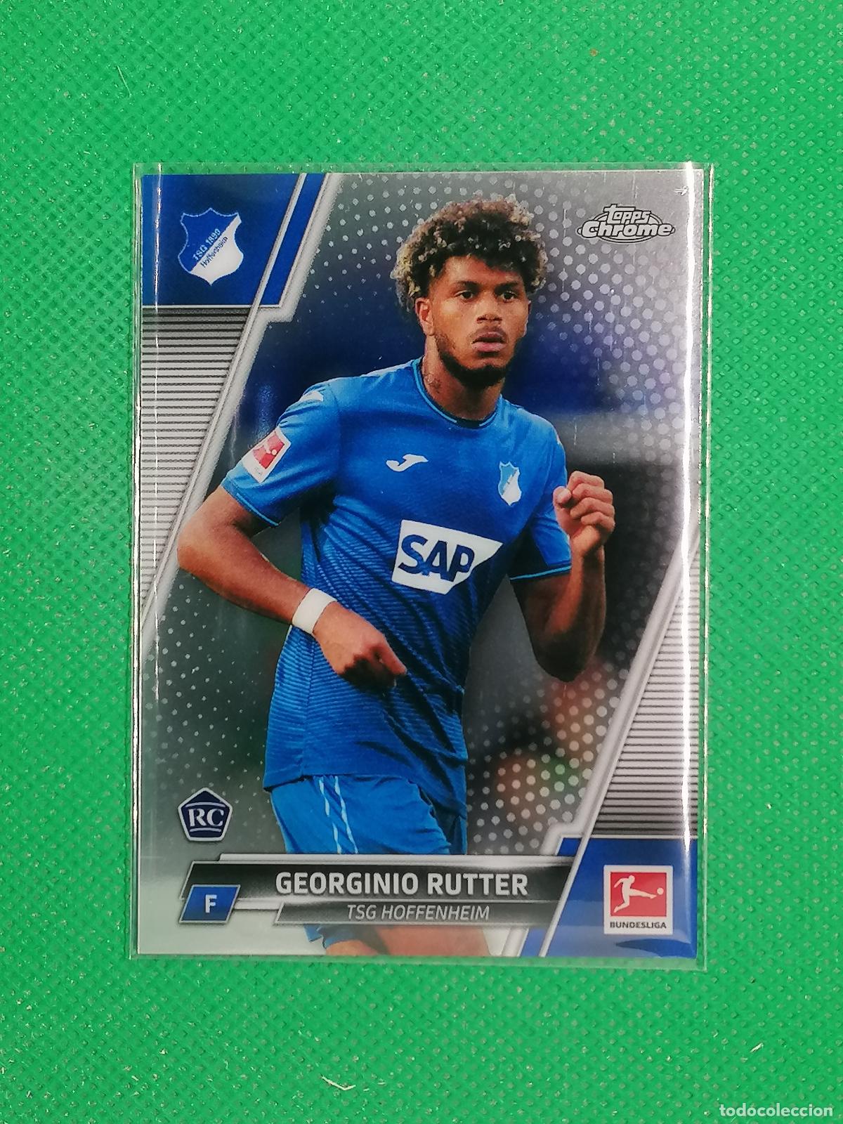 Cromos de F&uacute;tbol: 53 GEORGINIO RUTTER HOFFENHEIM ROOKIE ⚽ TOPPS CHROME BUNDESLIGA 21 22 2021 2022 ⚽