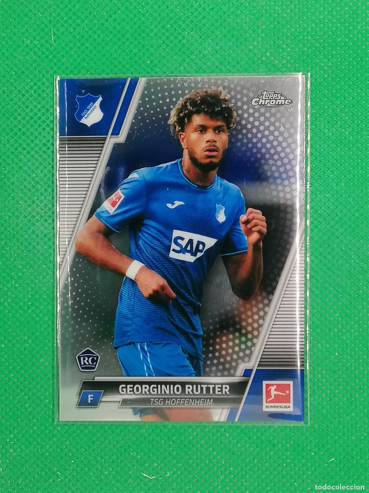 Cromos de F&uacute;tbol: 53 GEORGINIO RUTTER HOFFENHEIM ROOKIE ⚽ TOPPS CHROME BUNDESLIGA 21 22 2021 2022 ⚽